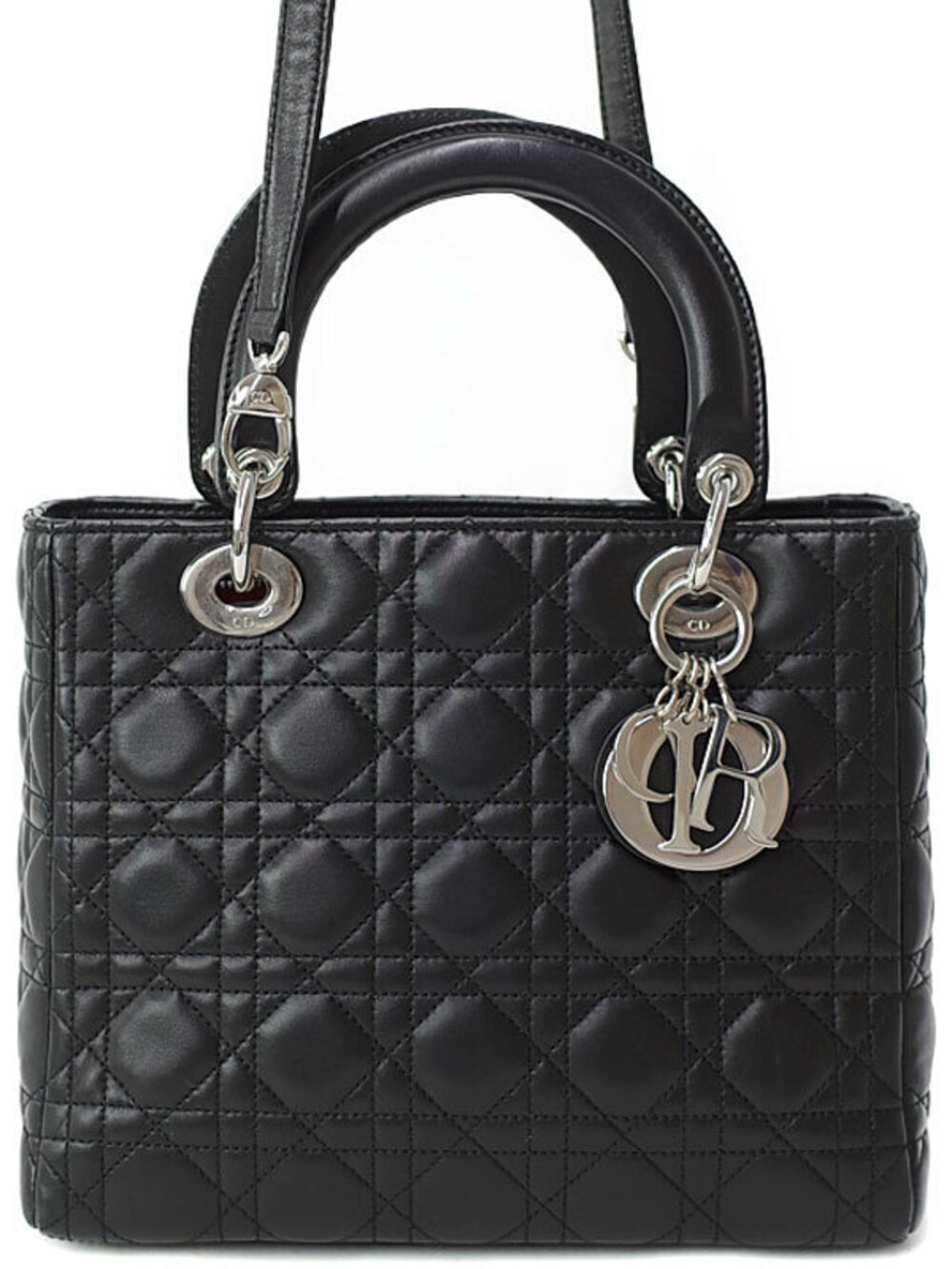 Christian Dior Cannage Quilted Lady Dior 2way bag